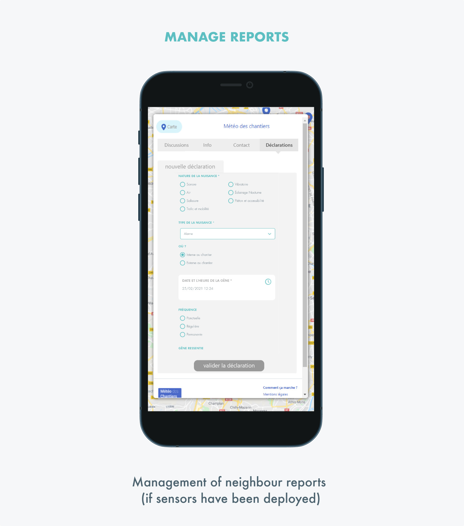 Images of our Community Engagement Application